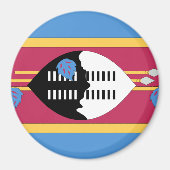 Swaziland Flag Magneet (Voorkant)
