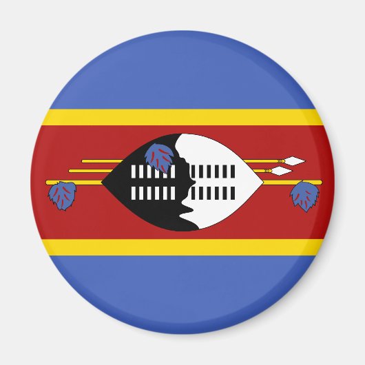 Swaziland Flag Magnet (Voorkant)