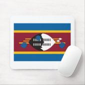 Swaziland Flag Mousepad Muismat (Met muis)