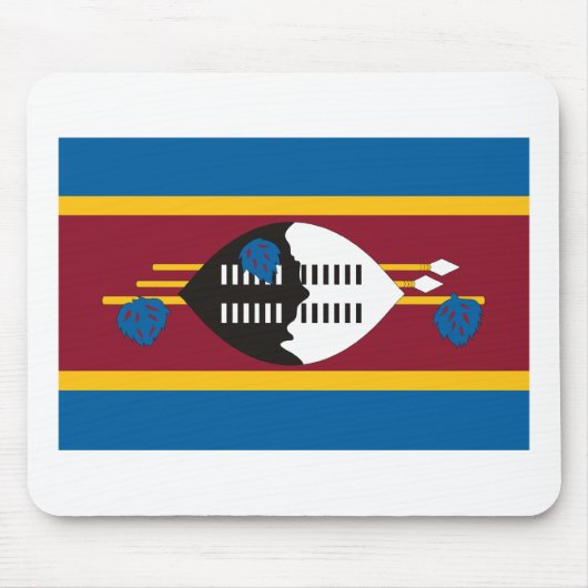 Swaziland Flag Mousepad Muismat (Voorkant)