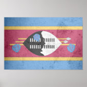 Swaziland Flag Poster (Voorkant)