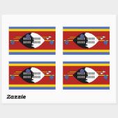 Swaziland Flag Rechthoekige Sticker (Vel)