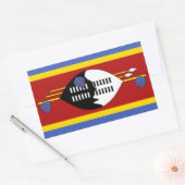 Swaziland Flag Rechthoekige Sticker (Envelop)