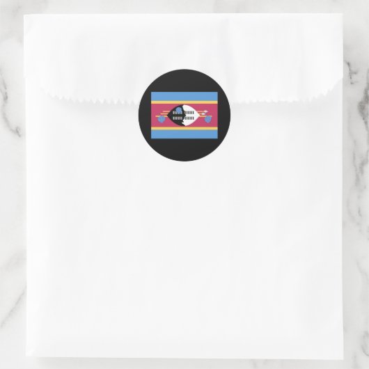 Swaziland Flag Ronde Sticker (Tas)