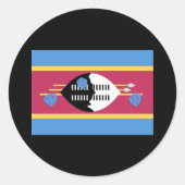 Swaziland Flag Ronde Sticker (Voorkant)