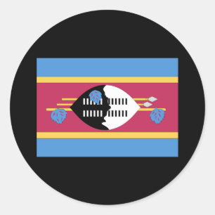 Swaziland Flag Ronde Sticker