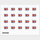 Swaziland Flag Sticker (Vel)