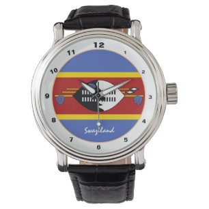 Swaziland Flag & Swaziland trendy mode/design Horloge