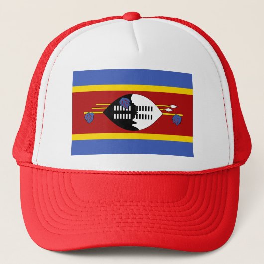 Swaziland Flag Trucker Pet (Voorkant)