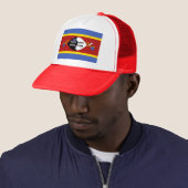 Swaziland Flag Trucker Pet (In situ)