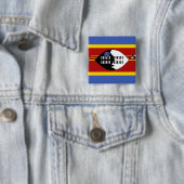 Swaziland Flag Vierkante Button 5,1 Cm (In situ)
