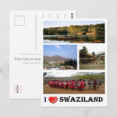 Swaziland - Ik hou van - Briefkaart (Voorkant / Achterkant)