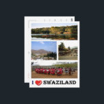Swaziland - Ik hou van - Briefkaart<br><div class="desc">Hier vind je het souvenir van je vakantie. Deze categorie bevat souvenirs van vele plaatsen in: SZ0008 - Afrika - Swaziland - I Love. Verbaasd vrienden en familieleden met de unieke souvenirs van je geweldige reis! Probeer ons!</div>