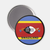 Swaziland Roundel kwaliteitsvlag Magneet (Voorkant / Achterkant)