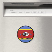 Swaziland Roundel kwaliteitsvlag Magneet (Insitu (Vaatwasser))
