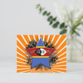 Swaziland Star Briefkaart (Staand voorkant)