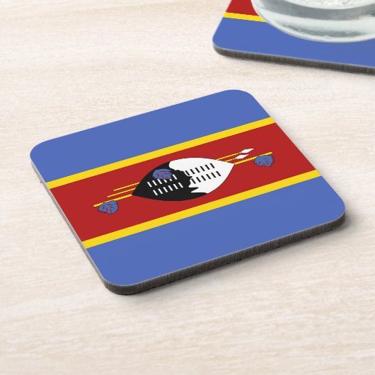 Swaziland-vlag Bier Onderzetter (Linkerzijde)