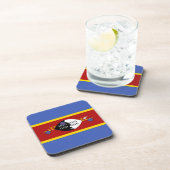 Swaziland-vlag Bier Onderzetter (Rechterzijde)
