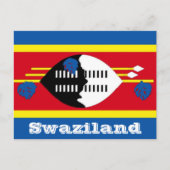 Swaziland-vlag Briefkaart (Voorkant)