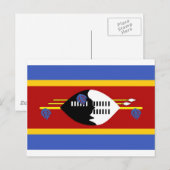 Swaziland-vlag Briefkaart (Voorkant / Achterkant)