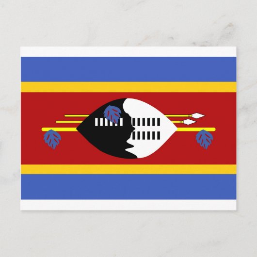 Swaziland-vlag Briefkaart (Voorkant)