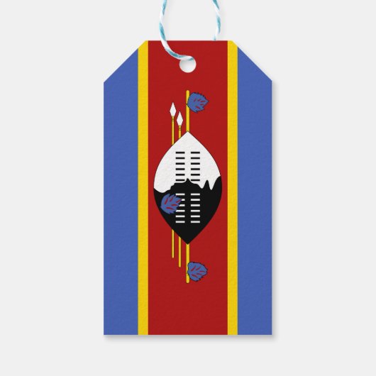 Swaziland-vlag Cadeaulabel (Achterkant)