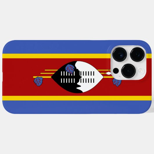 Swaziland-vlag Case-Mate iPhone Case (Achterkant (horizontaal))