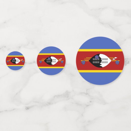 Swaziland-vlag Confetti (Voorkanten)
