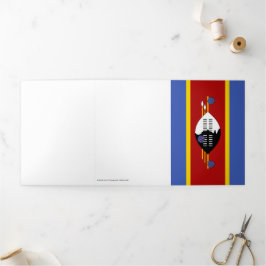 Swaziland-vlag Drieluik Kaart