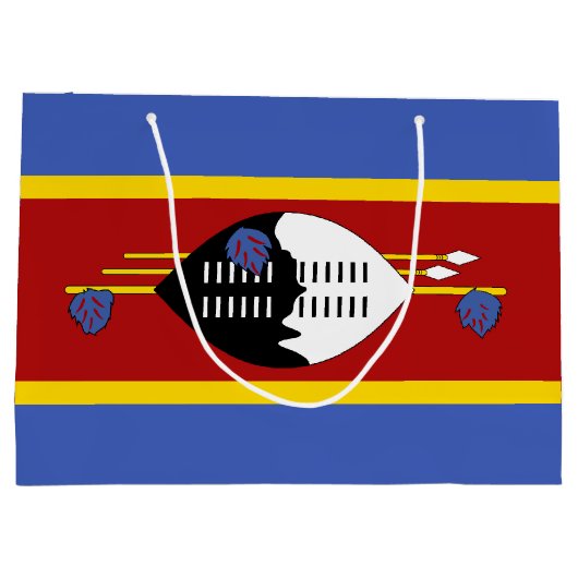 Swaziland-vlag Groot Cadeauzakje (Achterkant)