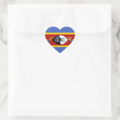 Swaziland Vlag Hart Sticker (Tas)