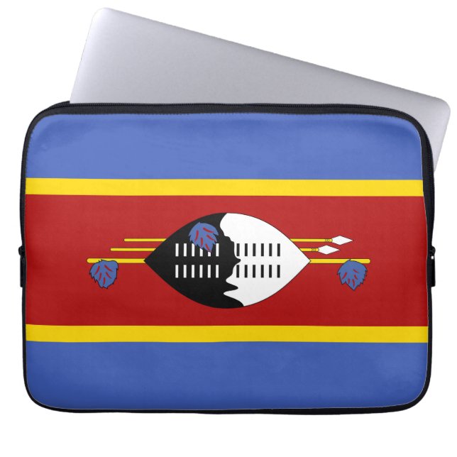 Swaziland-vlag Laptop Sleeve (Voorkant)