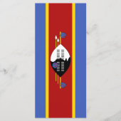 Swaziland-vlag Menu (Voorkant)