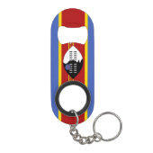 Swaziland-vlag Mini Flessenopener (Achterkant)