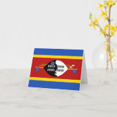 Swaziland Vlag Notitiekaart (Gele Bloem)