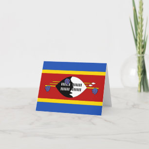 Swaziland Vlag Notitiekaart