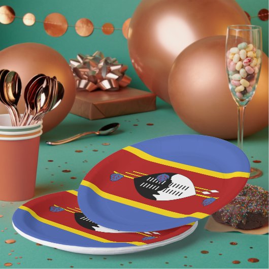 Swaziland-vlag Papieren Bordje (Multi)