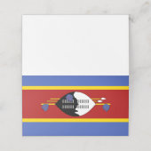 Swaziland-vlag Plaatskaartje (Buitenkant ongevouwen)