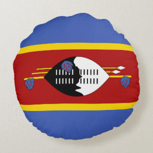 Swaziland-vlag Rond Kussen