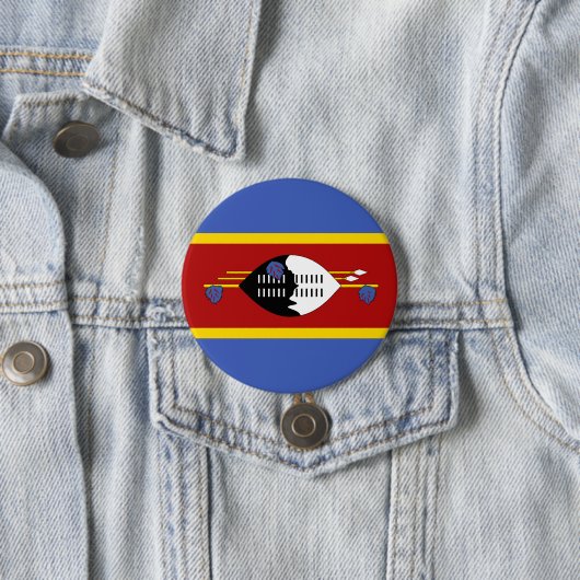 Swaziland-vlag Ronde Button 7,6 Cm (In situ)