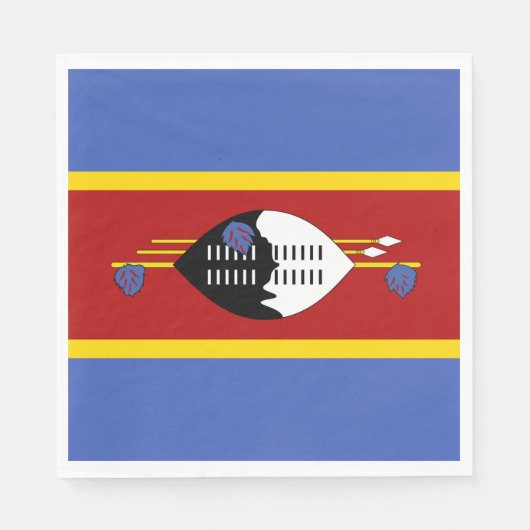 Swaziland-vlag Servet (Voorkant)