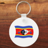 Swaziland Vlag Sleutelhanger (Voorkant)