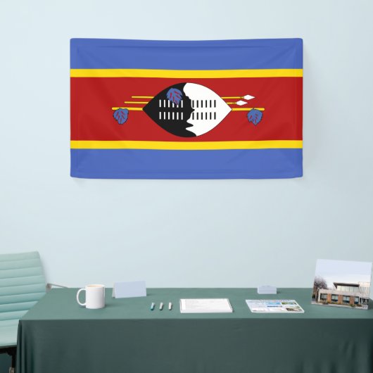 Swaziland-vlag Spandoek (Beurs)