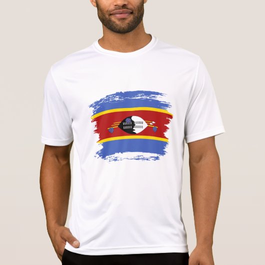 Swaziland-vlag T-shirt (Voorkant)