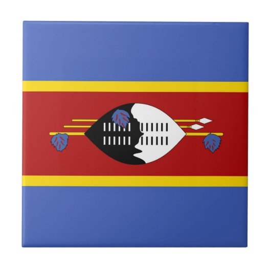 Swaziland-vlag Tegeltje (Voorkant)