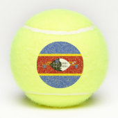 Swaziland-vlag Tennisballen (Achterkant)