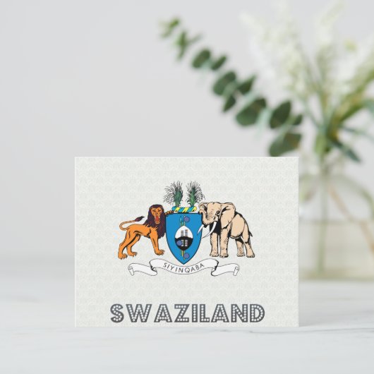 Swaziland wapenstilstand briefkaart (Staand voorkant)