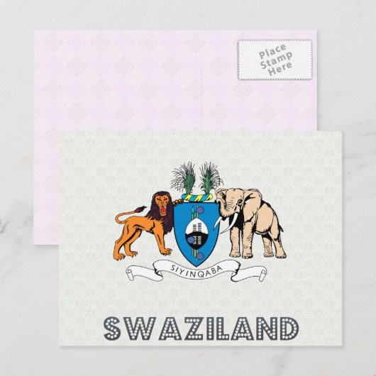 Swaziland wapenstilstand briefkaart (Voorkant / Achterkant)