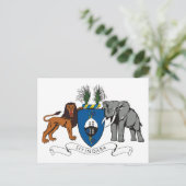 Swaziland wapenstilstand Briefkaart (Staand voorkant)