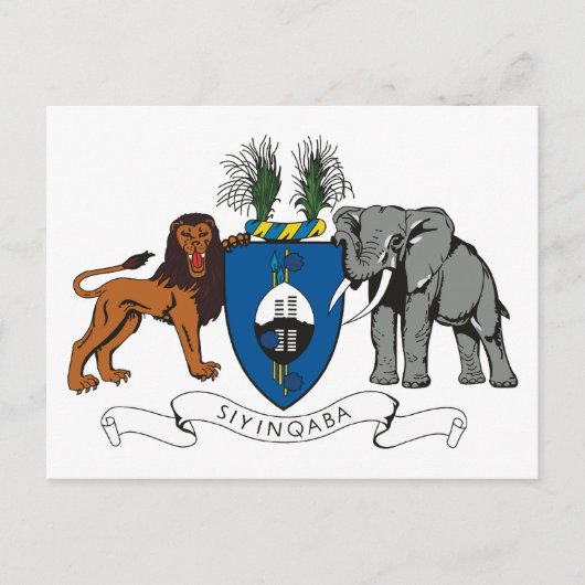 Swaziland wapenstilstand Briefkaart (Voorkant)
